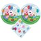 Peppa Pig Birthday Party Supplies Bundle with Peppa Pig Cake Plates and Peppa Pig Napkins - Serves 16
